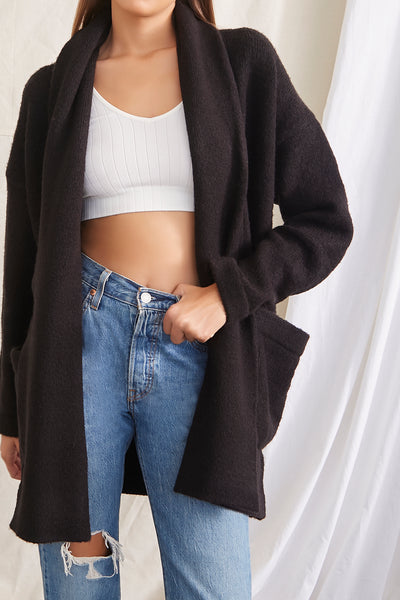 Open cardigan clearance