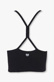 Black Active Seamless Basic Cropped Cami 2