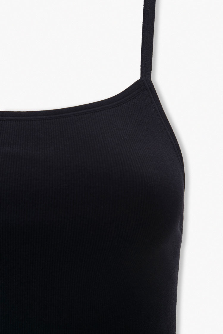 Black Active Seamless Basic Cropped Cami 3