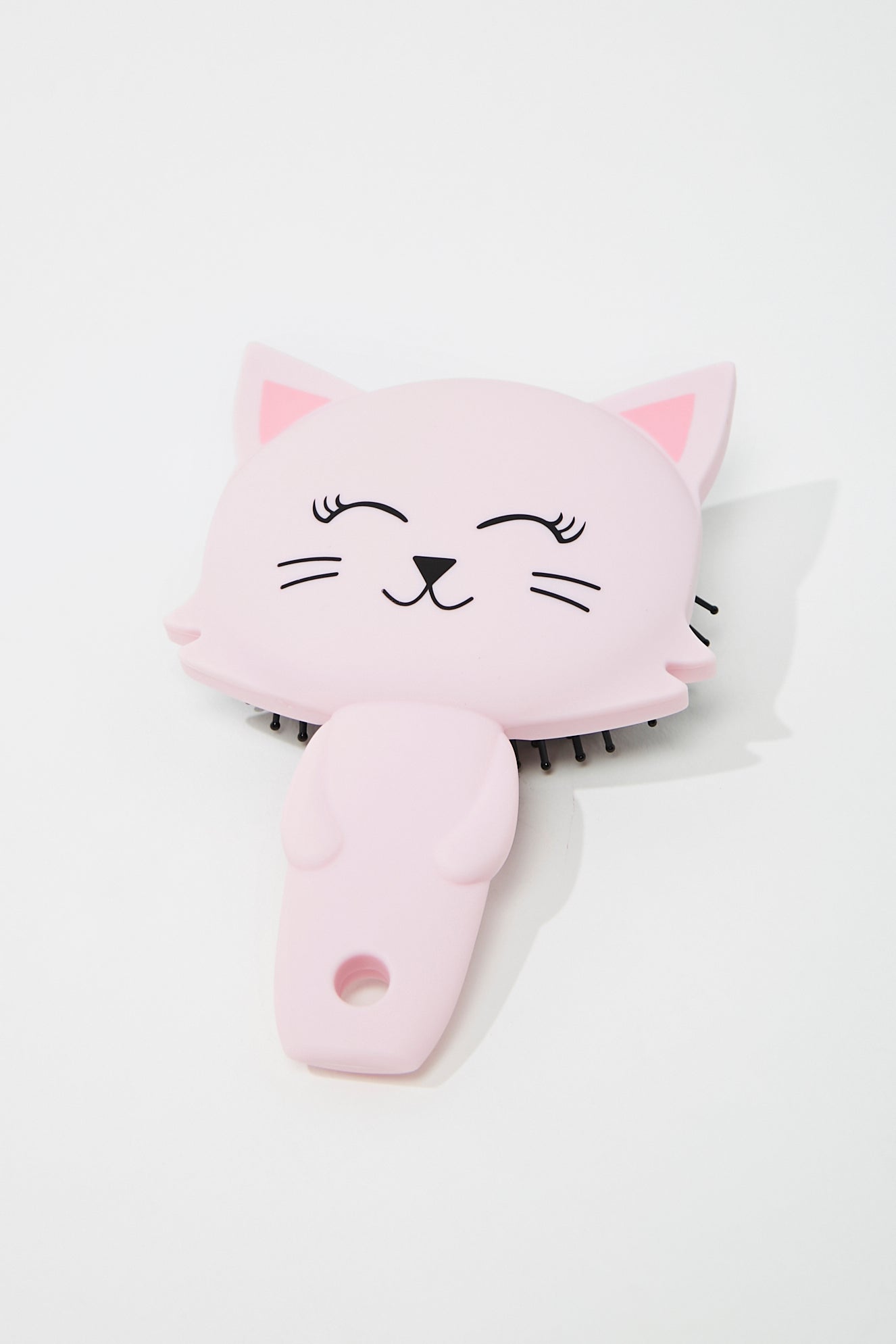 Pink Cat Graphic Hair Brush