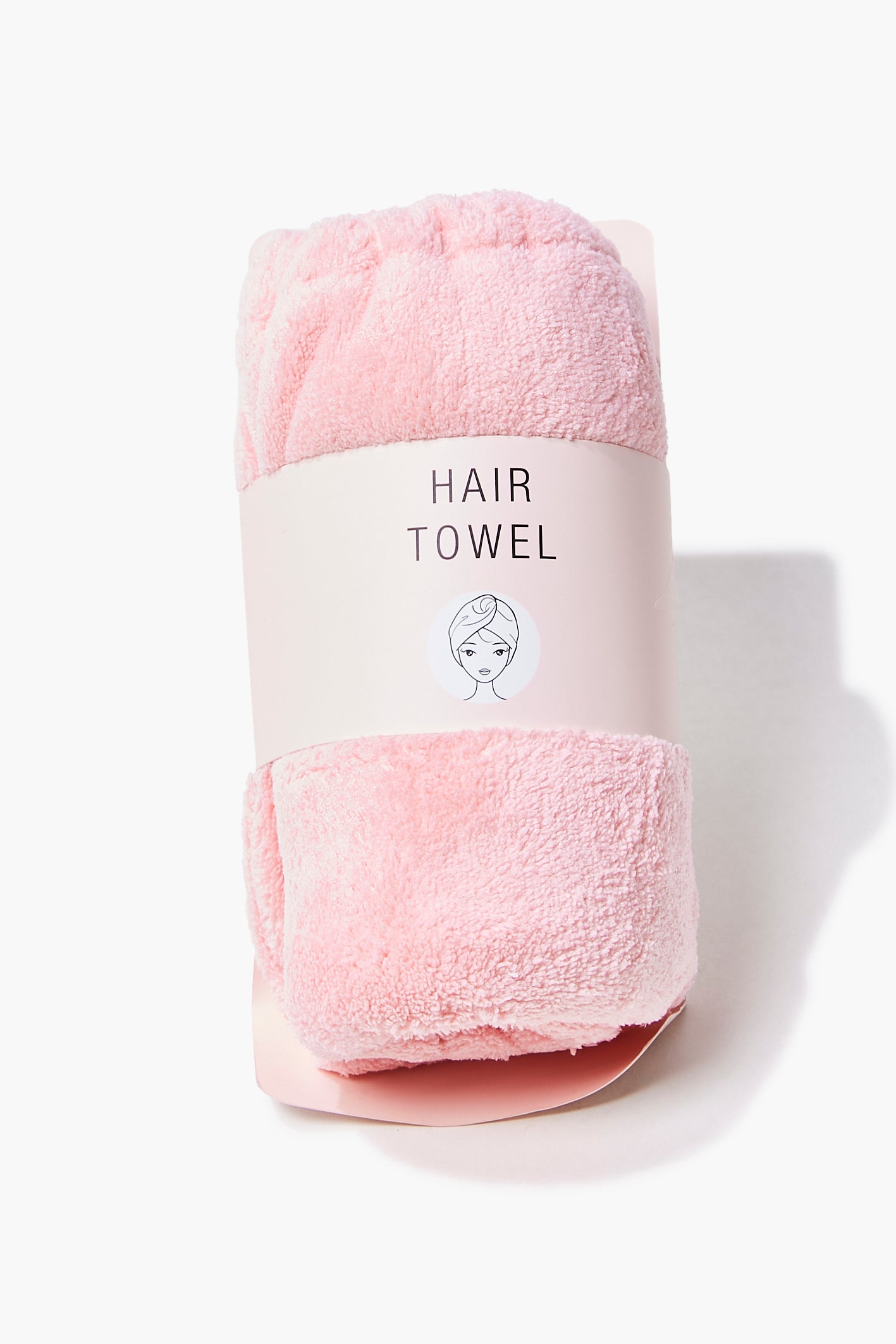 Pink Plush Hair Towel