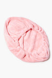 Pink Plush Hair Towel 1