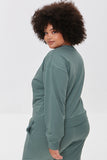 Green/multi Plus Size Embroidered Colorado Pullover 4