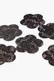 Black Flower Lace Nipple Cover Set 1