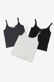 Charcoal Organically Grown Cotton Scoop Neck Cami 3