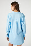Linen-Blend Oversized Shirt