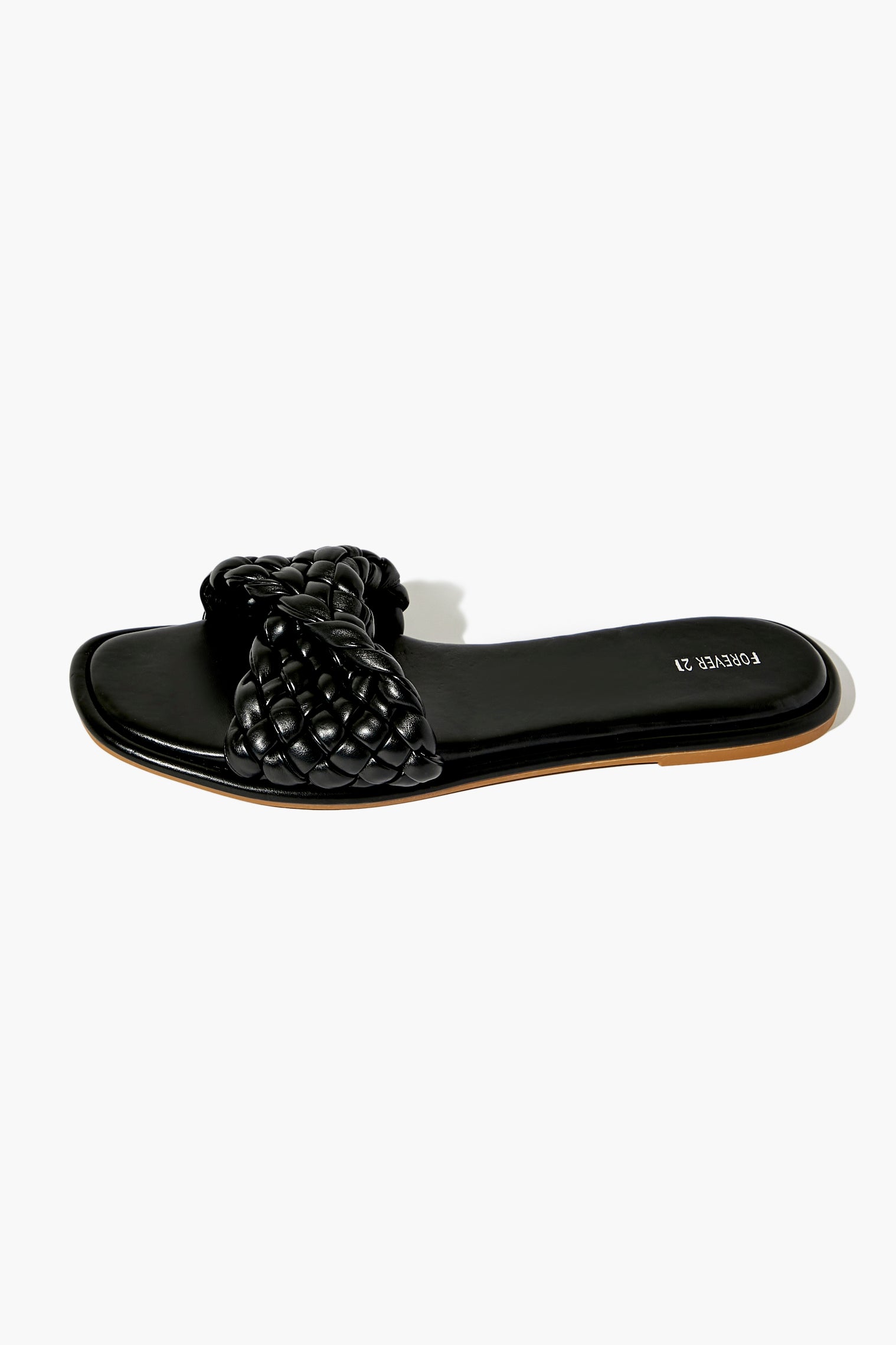 Black Braided Open-Toe Sandals 3