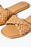 Nude Braided Open-Toe Sandals 1