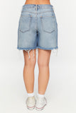 Medium Denim Recycled Cotton 90s-Fit Denim Shorts 4