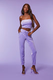 Lavender Juicy Couture Rhinestone Joggers