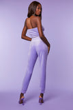 Lavender Juicy Couture Rhinestone Joggers 1