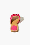 Hotpink Chain-Strap Flat Sandals 2