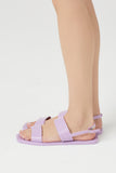 Lavender Dual-Strap Square-Toe Sandals 2