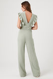 Sage Butterfly-Sleeve Jumpsuit 4