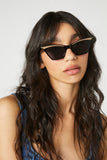 Black/Black Tinted Cat-Eye Sunglasses