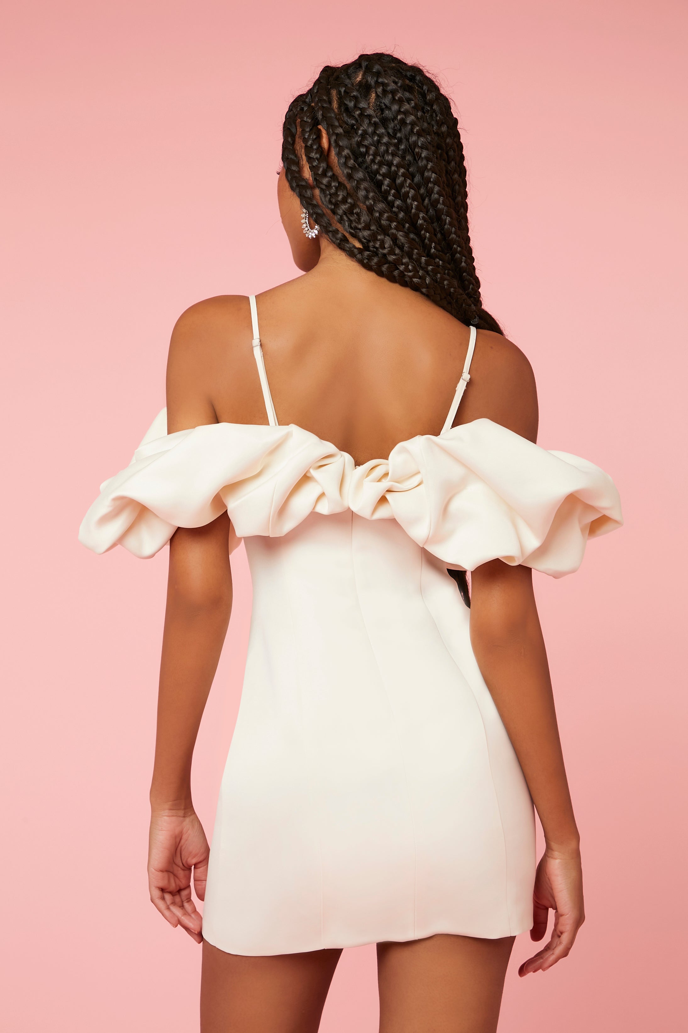 Vanilla Ruffle-Trim Mini Dress 4