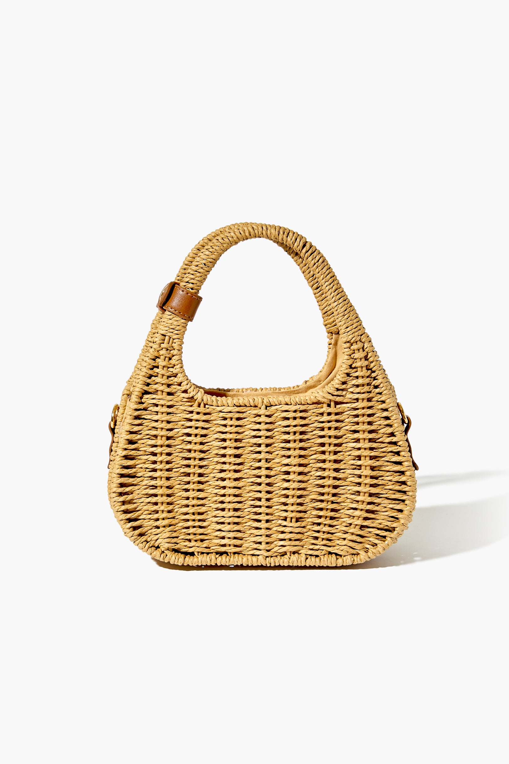 Natural Basketwoven Wicker Crossbody Bag 3