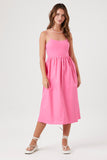 Pink Cami Babydoll Midi Dress