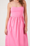Pink Cami Babydoll Midi Dress 4