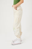Vanilla Floral Embroidered Cargo Joggers 2