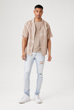 Mocha Ornate Short-Sleeve Shirt 3