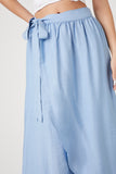 Blue Tie-Front Midi Skirt 2