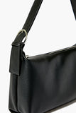 Black Faux Leather Shoulder Bag 2