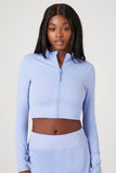 Blue moon Active Zip-Up Cropped Jacket