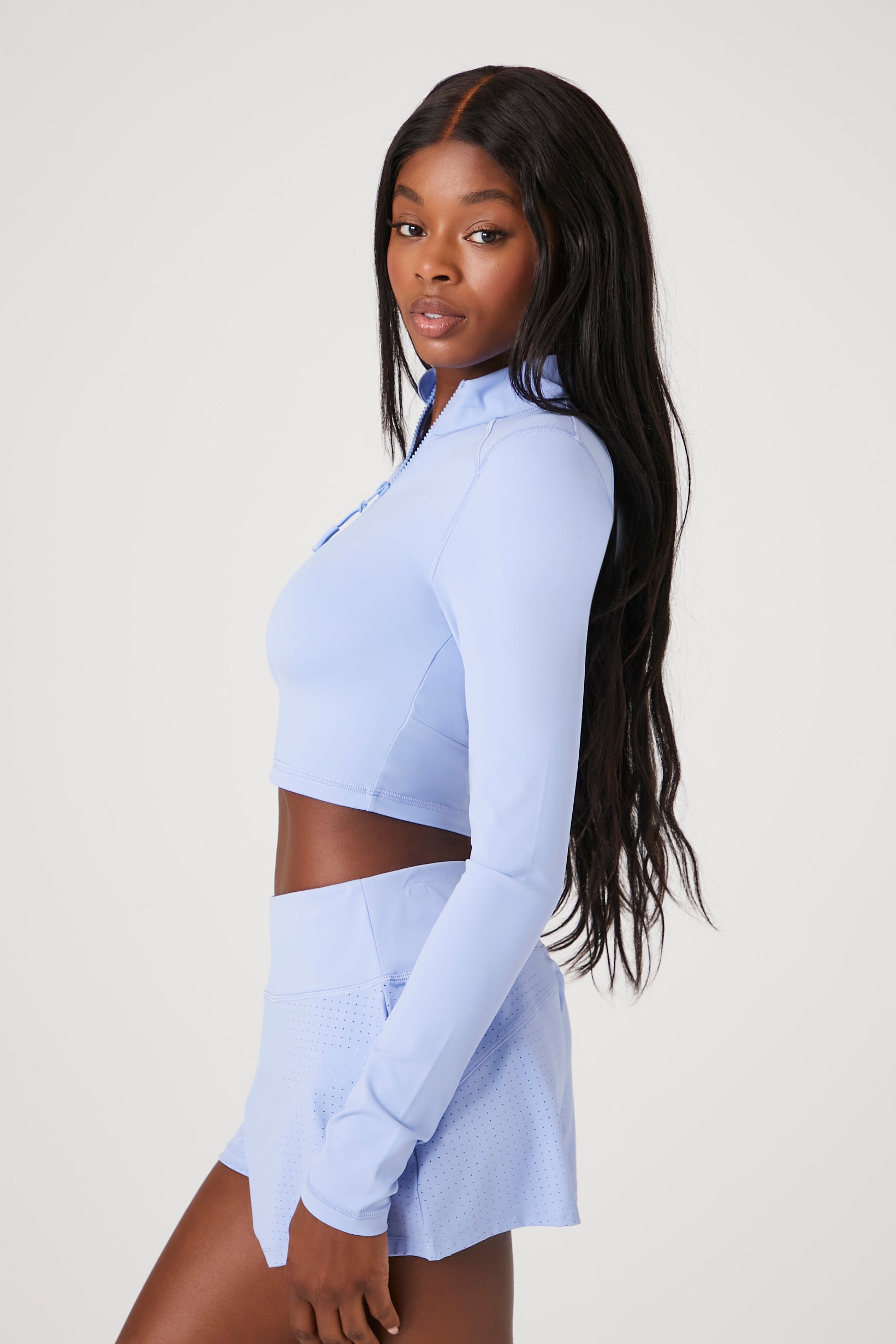 Blue moon Active Zip-Up Cropped Jacket 3
