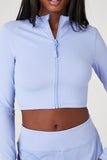 Blue moon Active Zip-Up Cropped Jacket 1