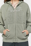 Green/Multi New York Embroidered Zip-Up Hoodie 3