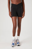 Black/hotpink Active Contrast-Seam Biker Shorts 1