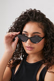 Black/black Tinted Cat-Eye Sunglasses 1