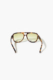 Brownyellow Tortoiseshell Aviator Sunglasses 2