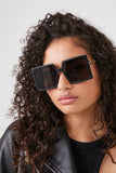 Black/black Oversized Square Sunglasses