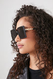Black/black Oversized Square Sunglasses 1