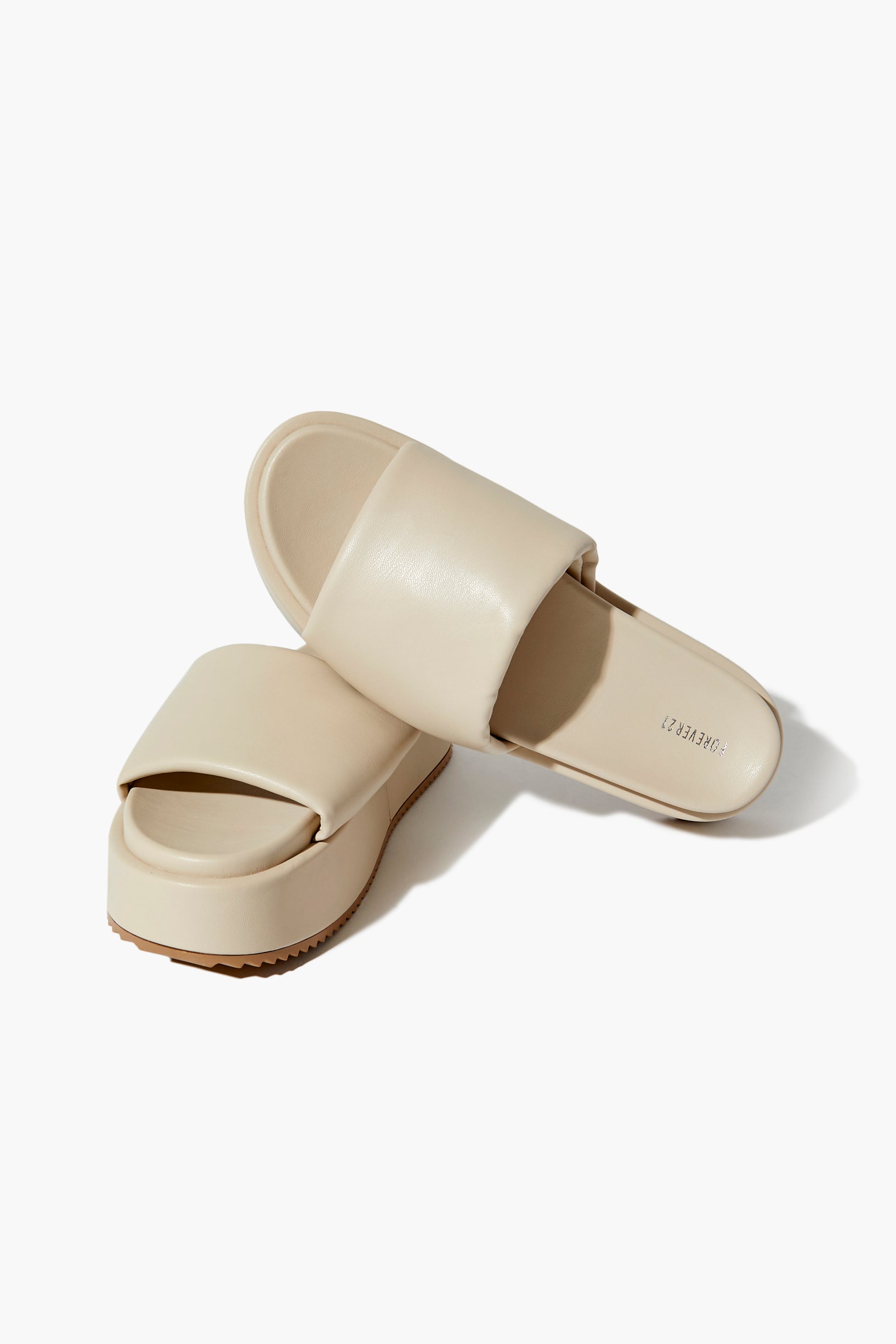 Shop For Faux Leather Platform Slides | Accessories - Sandals