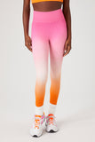 neon orange/multi Seamless Active Gradient Leggings  1
