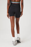 Black/multi Active Contrast-Trim Biker Shorts 3