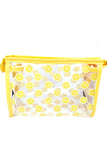 Yellowmulti Lemon Transparent Makeup Bag