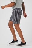 Blackwhite French Terry Striped Shorts 2