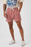 Rustwhite French Terry Striped Shorts 1