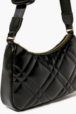 Black Quilted Crossbody Bag 1