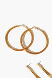 Gold Braided Hoop Earring Set 2