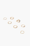 Gold Assorted Heart Ring Set 1