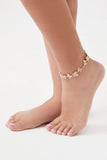 Goldclear Rhinestone Butterfly Anklet