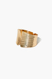 Gold Etched Cuff Bracelet 1