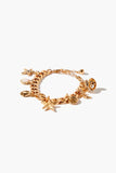 Gold Seashell Charm Bracelet