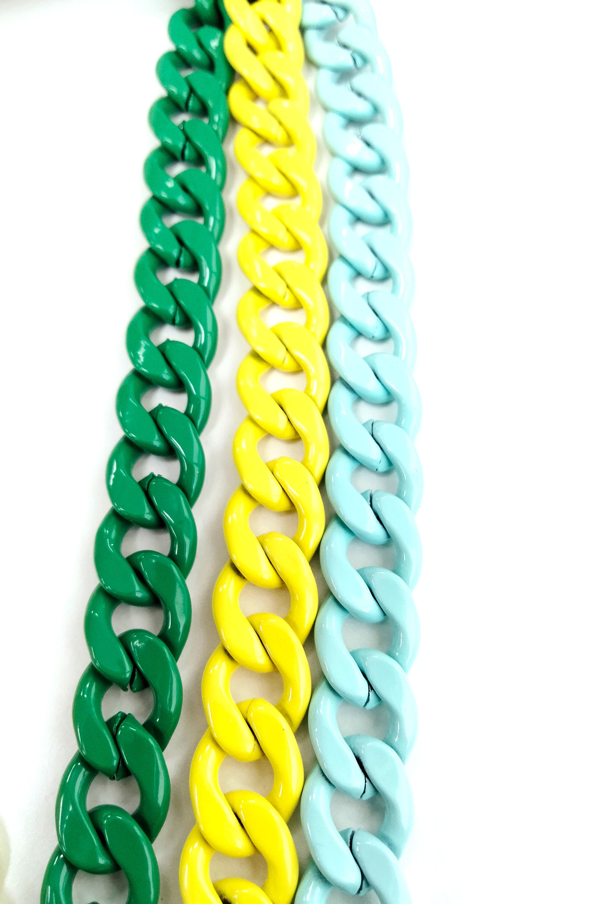 Yellowgreen Layered Chain Necklace 1