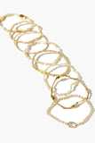 Gold Beaded Stretch Bracelet Set 1